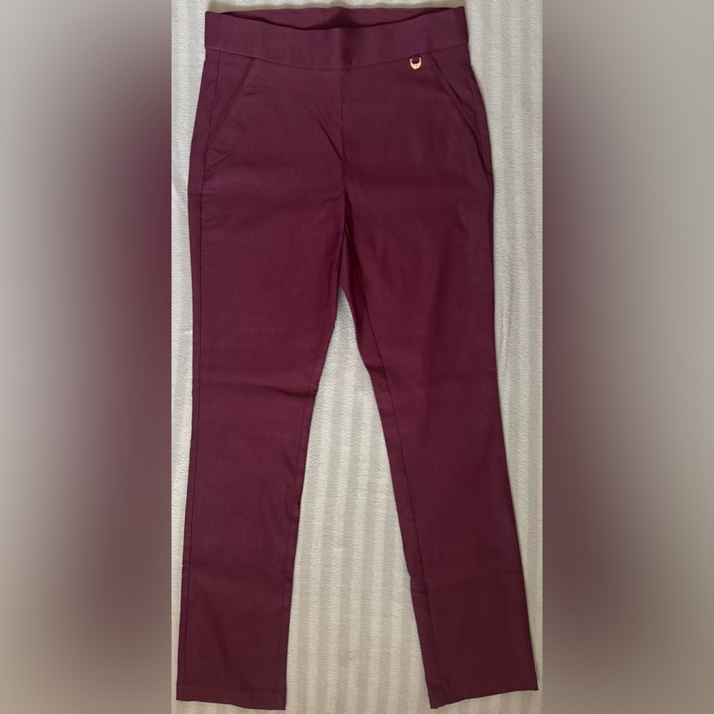 Rafaella Women's Pull-On Stretch Ankle Pant Size 6 / Windsor Wine / RN37763
